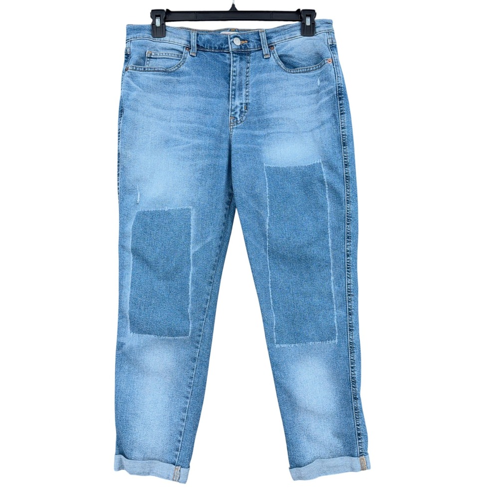Signature by Levi Strauss Heritage Boyfriend Women 12 W31 Cotton Blue Jeans
